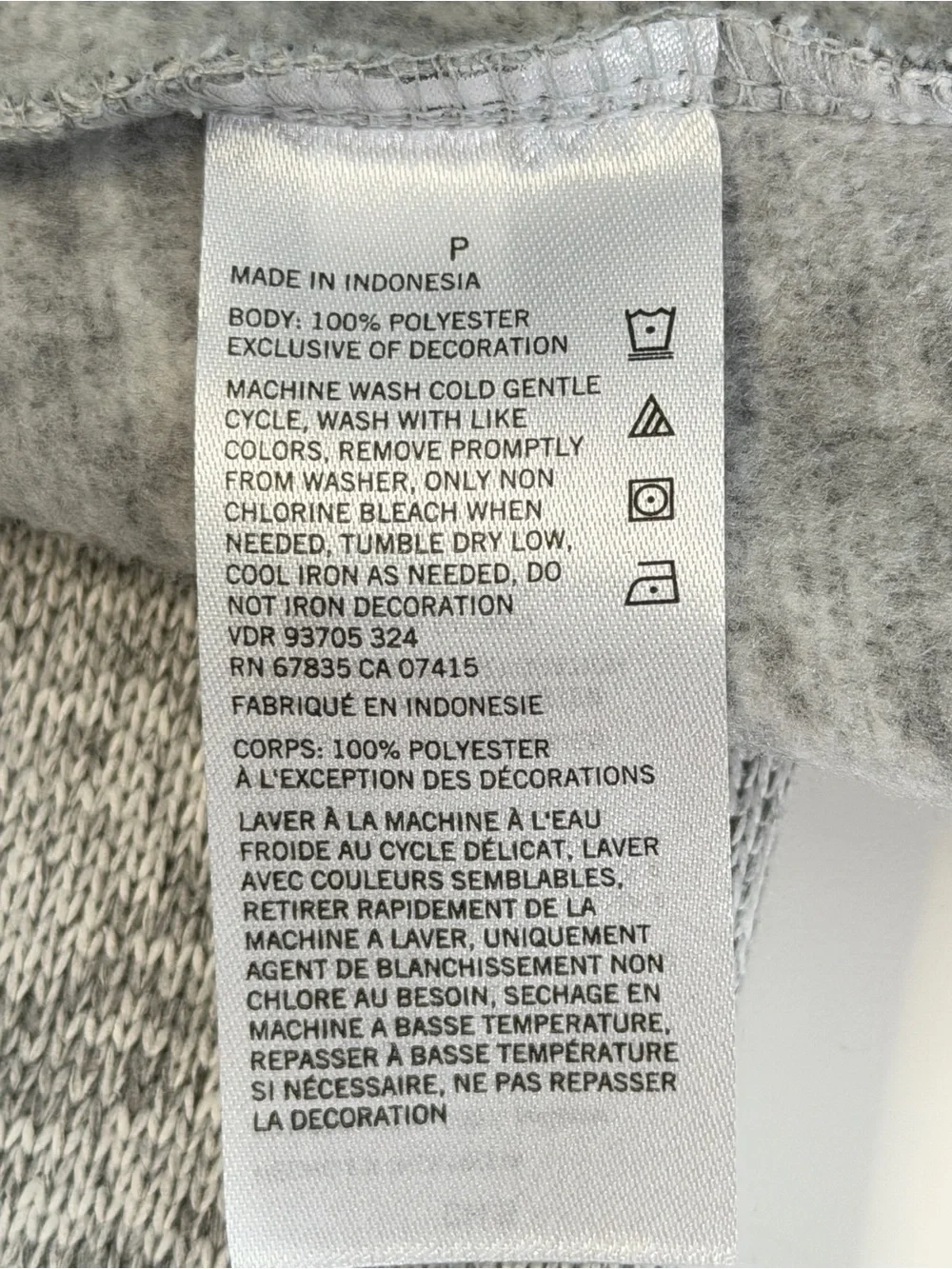 Nautica Men's Gray Heathered Quarter-Zip Sweater Fleece Pullover